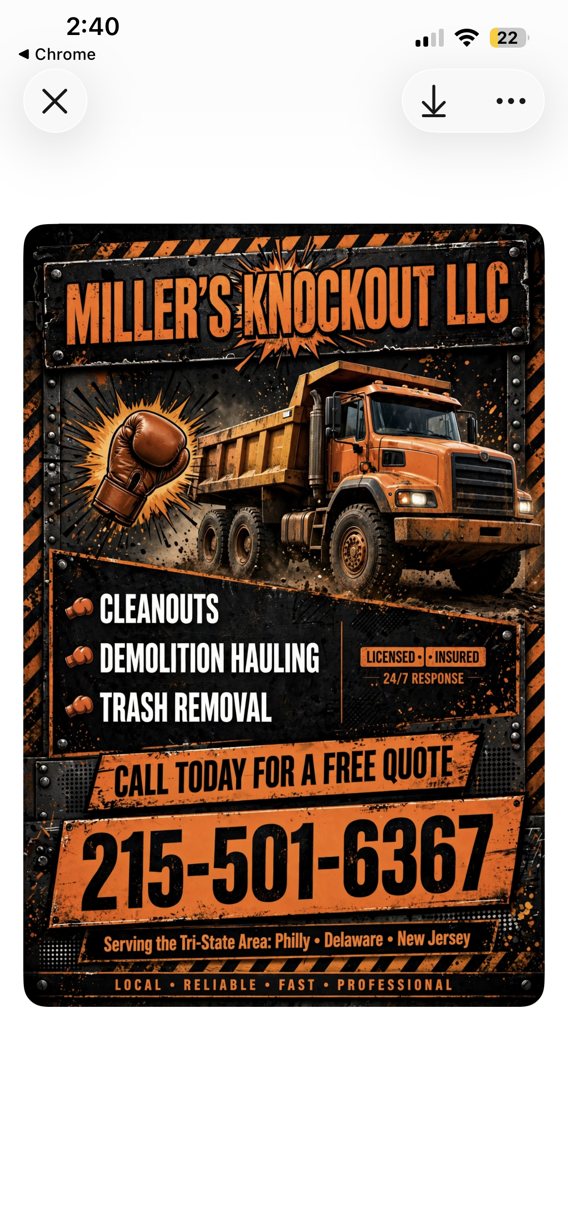 Miller's Knockout LLC logo